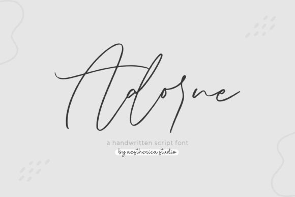 Adorne: The Handwritten Typeface That Elevates Personal Branding