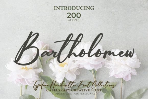 Bartholomew: A Handwritten Script Font for Editorial Warmth