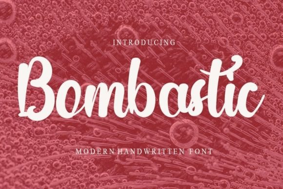 Bombastic: The Handwritten Typeface for Authentic Small Business Branding