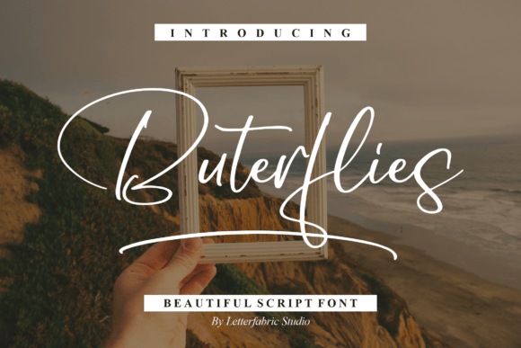 Buterflies: A Graceful Script Font for Modern Editorial Design