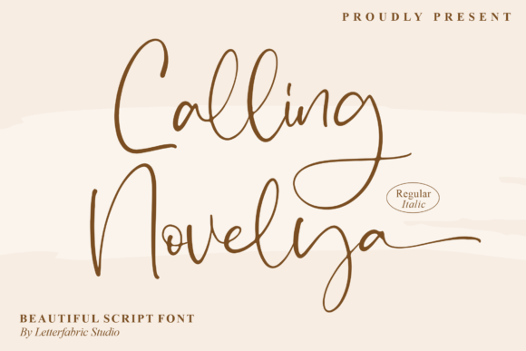 Calling Novelya: The Premium Script Font for Modern Campaigns