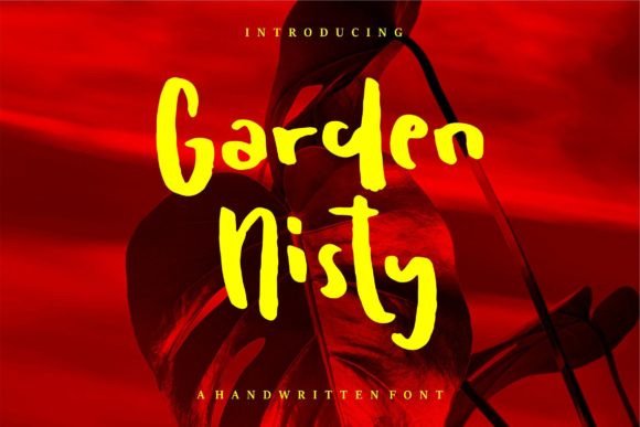 Garden Nisty: A Handwritten Typeface for Editorial Design