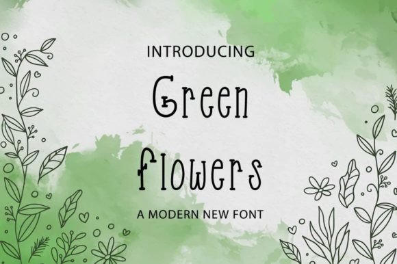 Green Flowers: The Perfect Serif Font for Modern Web Design