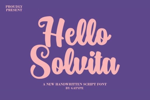 Hello Solvita: A Retro Script Font for Distinctive Web Identity