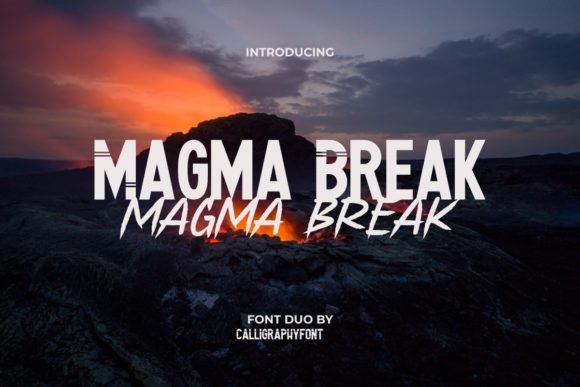 Magma Break: A Modern Display Typeface for Dynamic Web Design