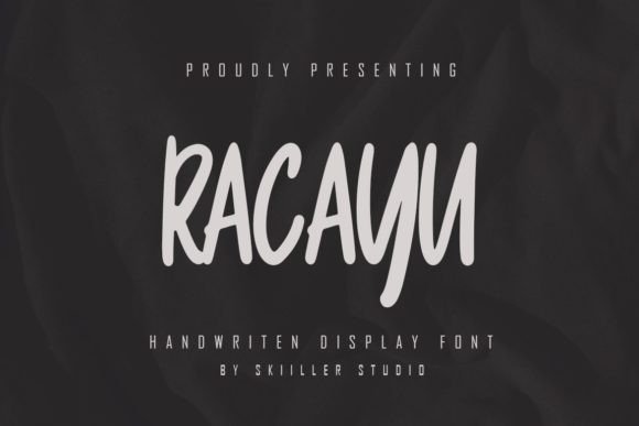 Racayu: A Modern Paint-Brushed Handwritten Font for Bold Branding