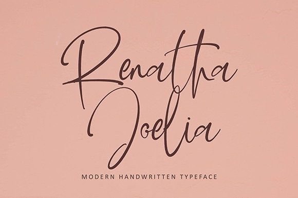 Renatha Joelia: A Script Font That Makes Your Campaign Stand Out