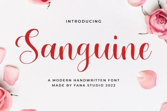 Sanguine: The Elegant Script Font for Handmade Crafts and Labels