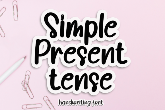 Simple Present Tense: The Handwritten Typeface for Authentic Branding