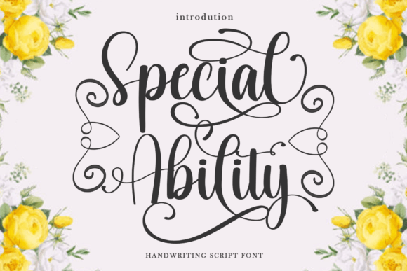 Special Ability: The Handwritten Typeface for Dynamic Web Design