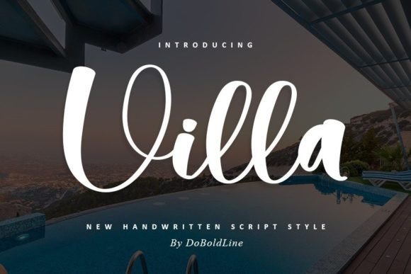 Villa Typeface: The Handwritten Font That Elevates Campaign Visuals