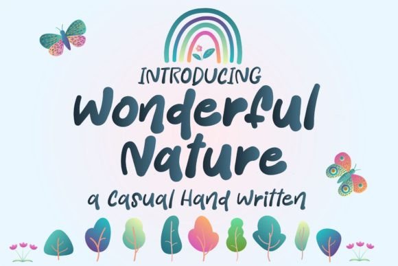Wonderful Nature: The Handwritten Typeface for Modern Web Design